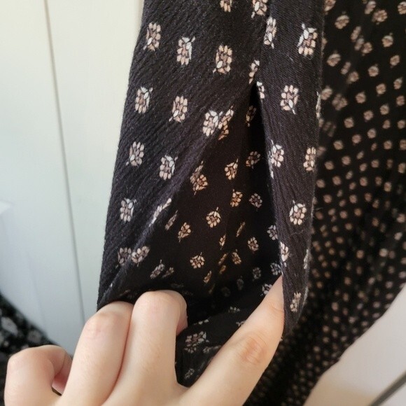 Lulu's Yours Tule Black Floral Print Maxi Dress Size Small/Medium - Picture 7 of 9